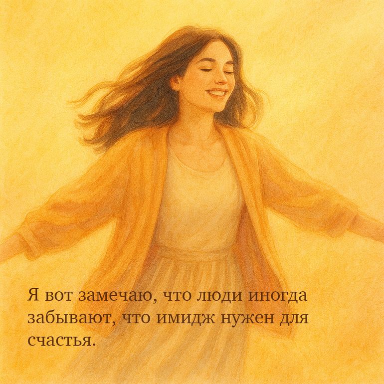 Люди иногда забывают, что имидж нужен для счастья...